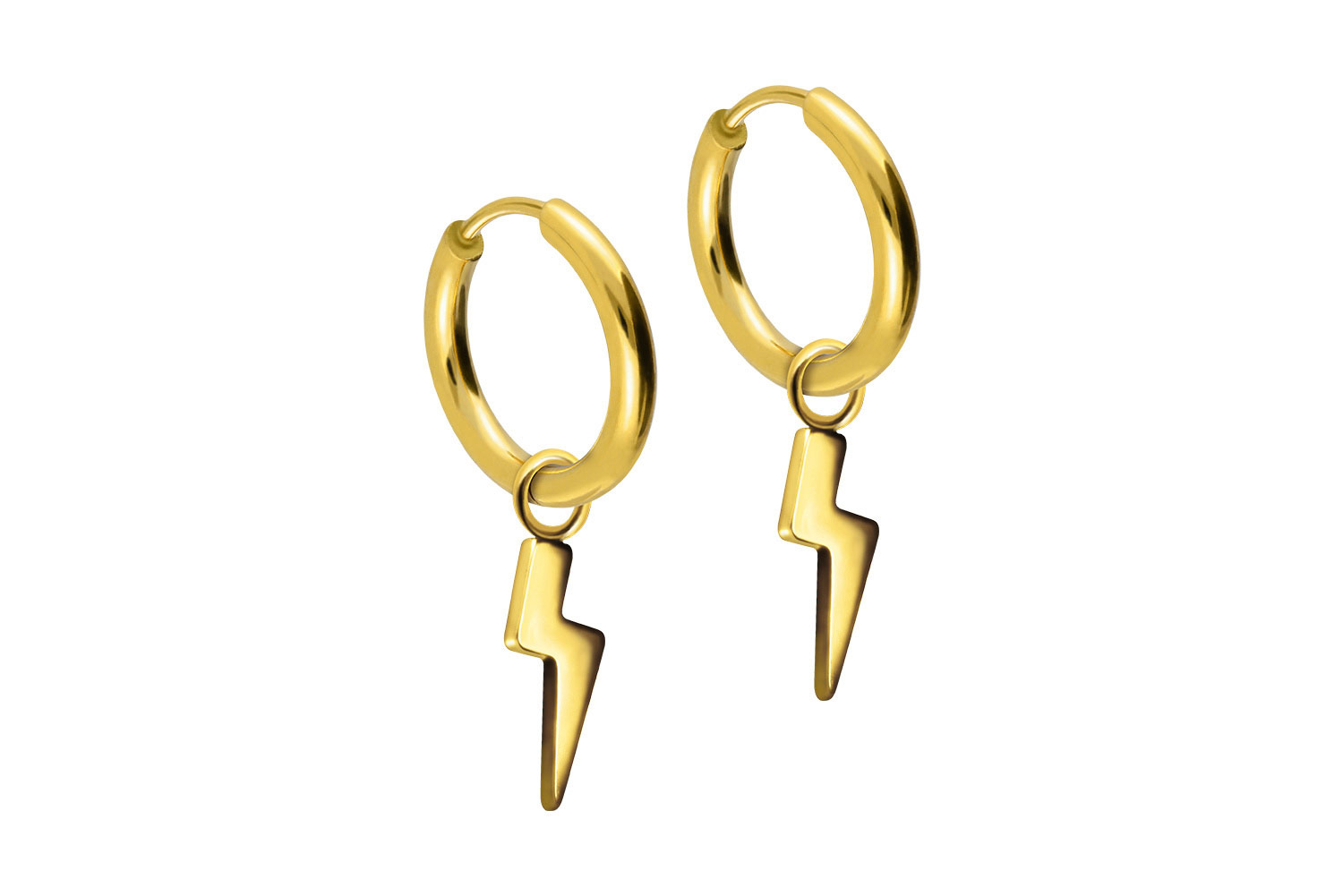 Chirurgenstahl Ohrclicker Creolen BLITZ von Piercingline